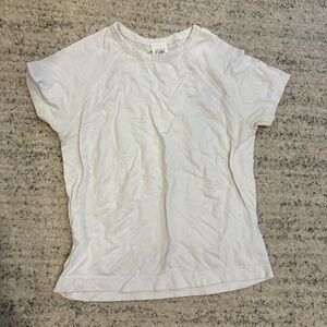 Altheta Girls, size 13/14, White Short Sleeve athletic top. Like new